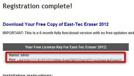 East-Tec Eraser 2012